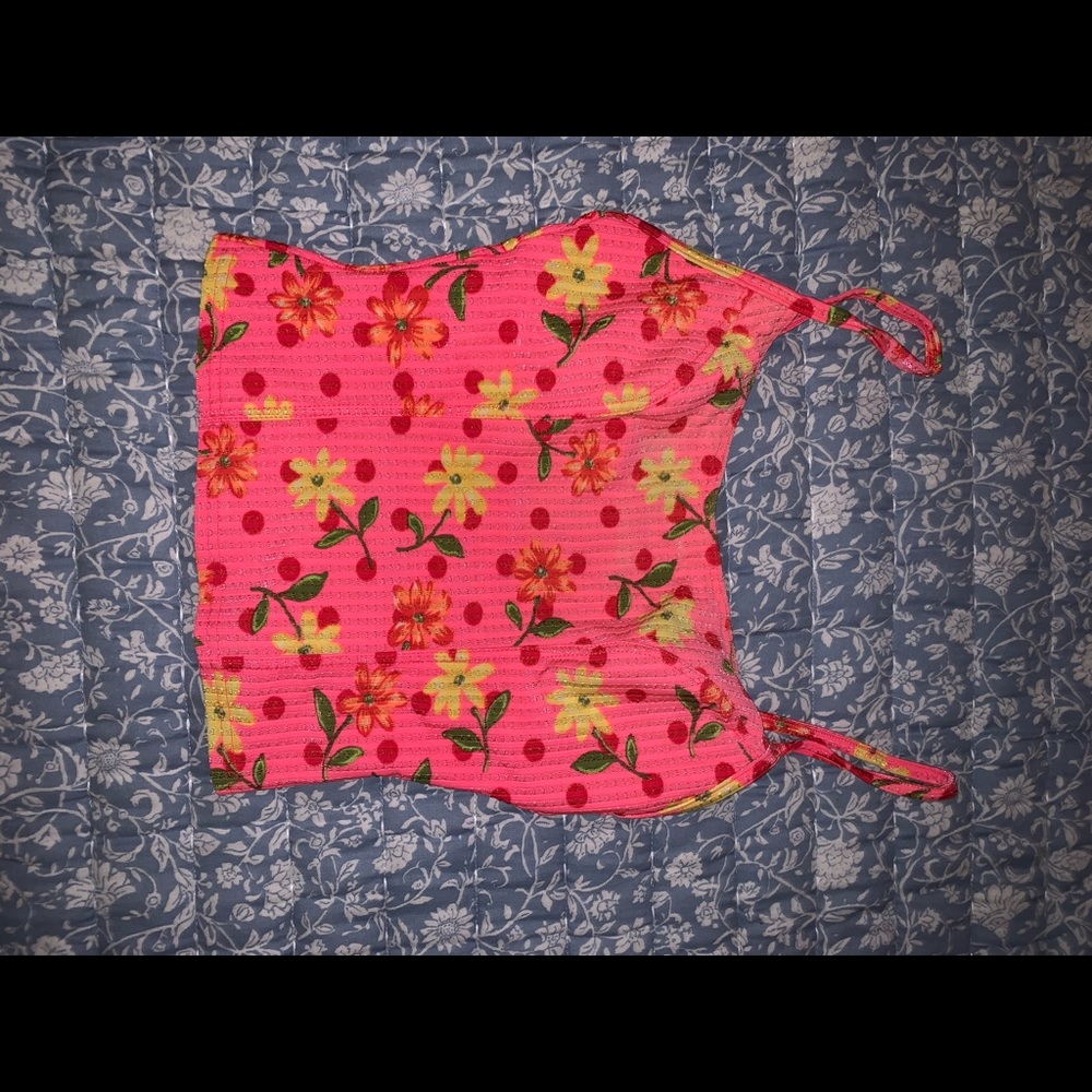 Vintage neon tankini top size 10